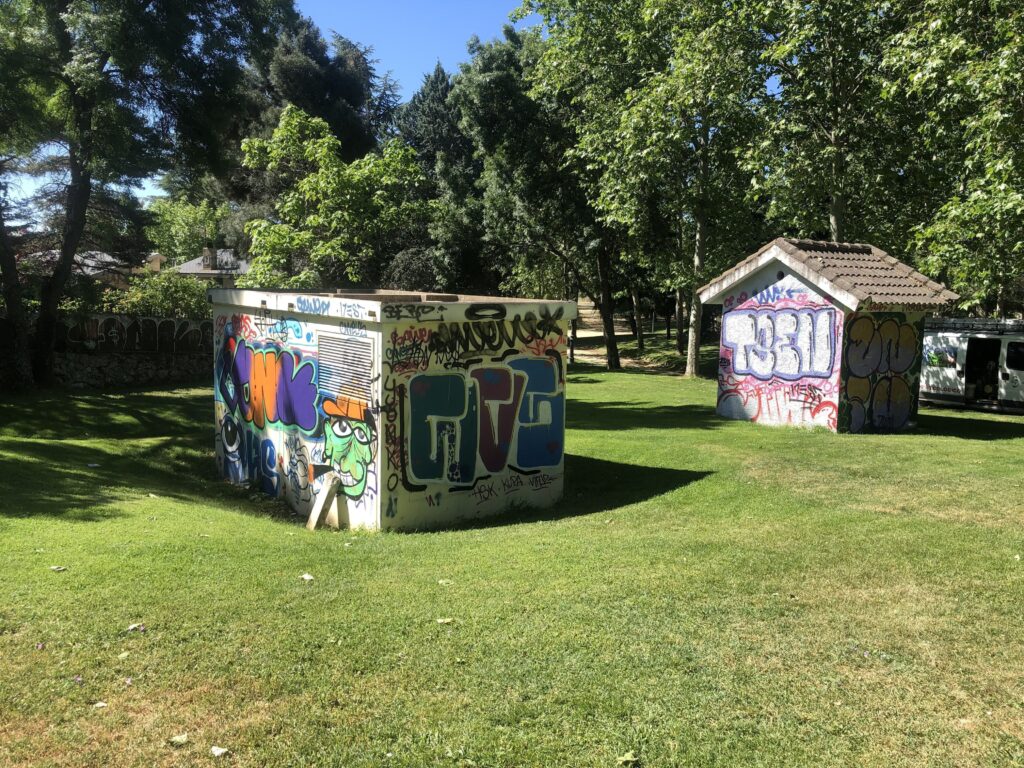limpieza de graffitis parque
